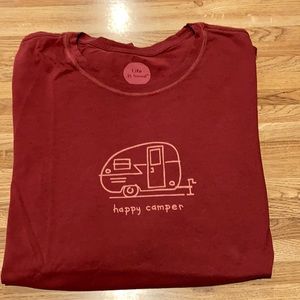 Life is Good Classic Fit. Long sleeve. Rust color